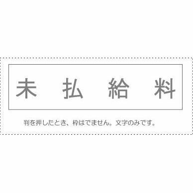 【メール便発送】 サンビー 勘定科目印 単品 『未払給料』 KS-003-221 00995142 【代引不可】