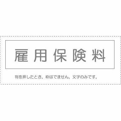 【メール便発送】 サンビー 勘定科目印 単品 『雇用保険料』 KS-003-470 00995270 【代引不可】