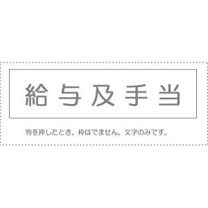 【メール便発送】 サンビー 勘定科目印 単品 『給料及手当』 KS-003-512 00995312 【代引不可】