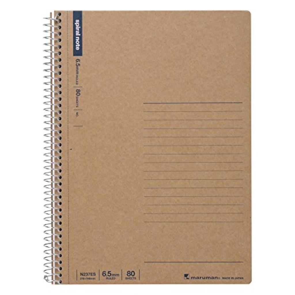 (まとめ)マルマン A5 スパイラルノート 6.5mm 80枚 N237ES 00023931 〔まとめ買い5冊セット〕【北海道・沖縄・離島配送不可】