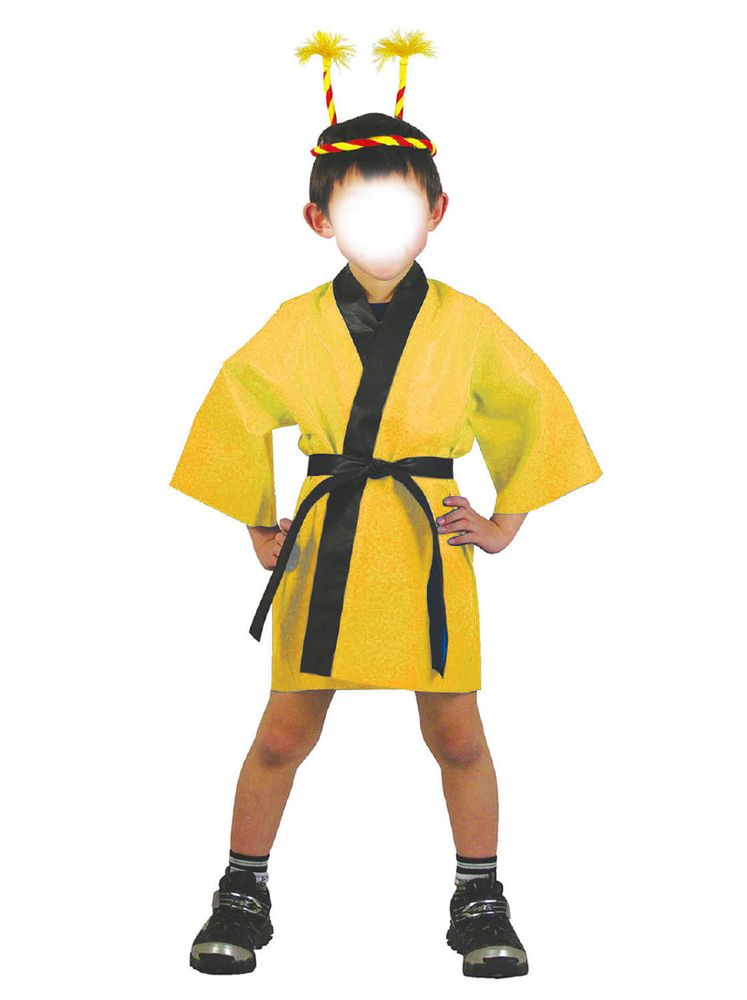 （まとめ買い）アーテック カラー不織布ハッピ 子供用 Sサイズ 黄 1297 〔×10セッ...