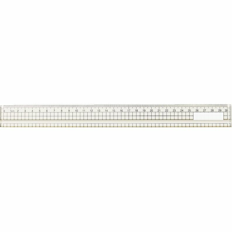 （まとめ買い）アーテック アクリル方眼定規 30cm(溝付) 10901 〔×10セット〕 [美術・画材用品] 【北海道・沖縄・離島配送不可】