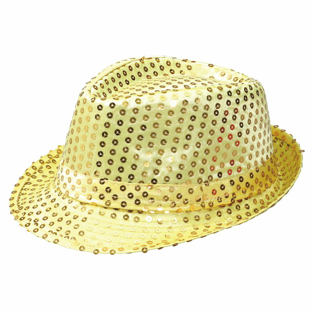 キラキラ目立つおしゃれな帽子【詳細】セット内容：本体×1商品サイズ：約210×270×100mm、頭囲約540mm材質：ポリエステル[ 衣装ベース 装飾グッズ パーツ 飾り付け 小道具 運動会 発表会 イベント 衣装 コスプレ ダンス お遊...