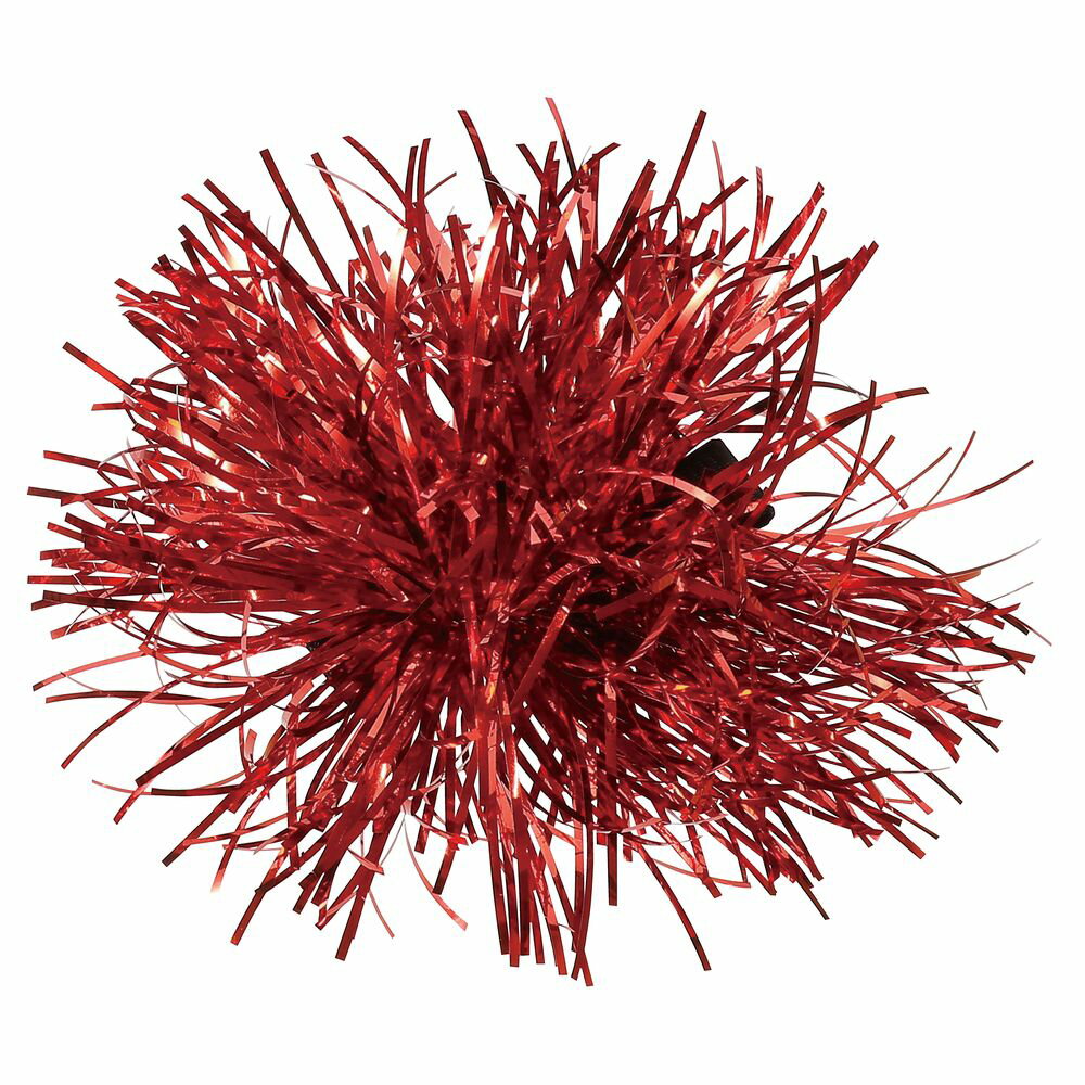 ヘアクリップにもブローチにもなるポンポンポンポンがついたヘアクリップ【詳細】セット内容：ポンポン×1（2個組ではありません）商品サイズ：110×140mm材質：PET、鉄、ポリエステル[ 衣装ベース 装飾グッズ パーツ 飾り付け 小道具 運...