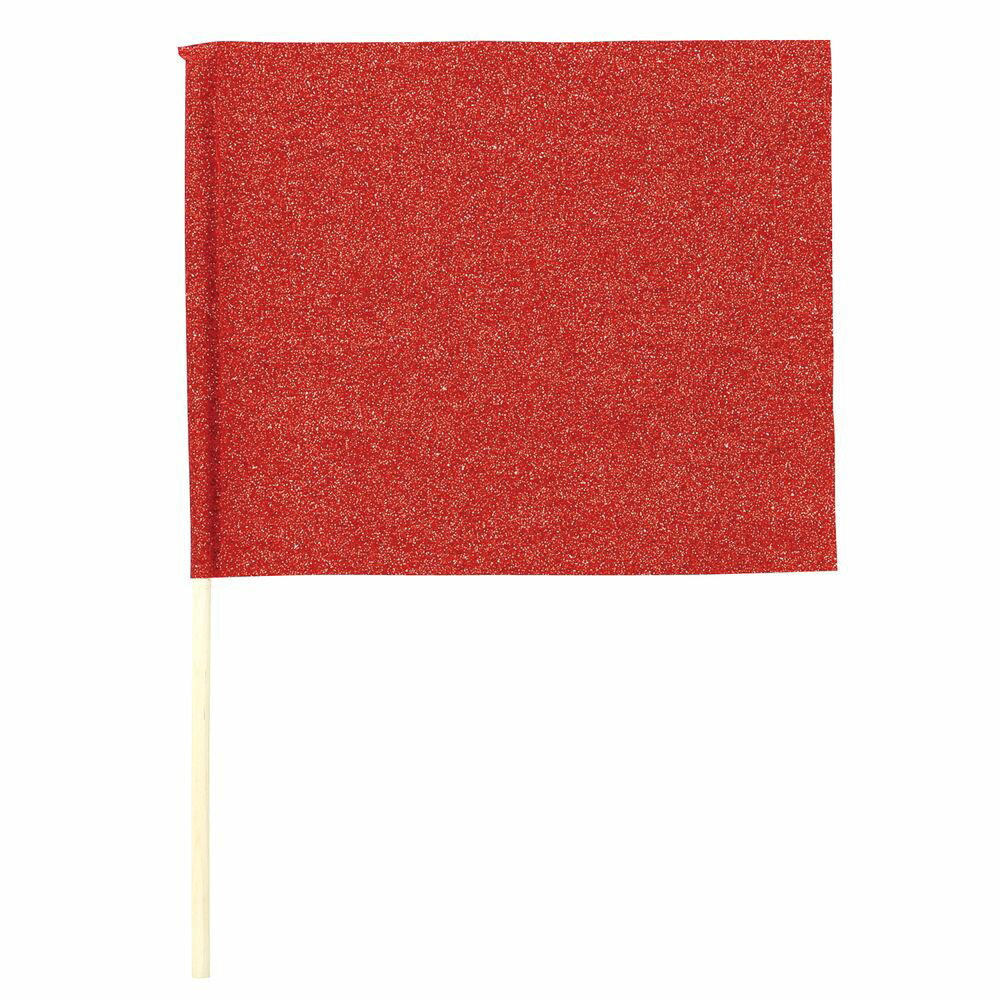 （まとめ買い）アーテック グリッターフラッグ レッド 18223 〔×10セット〕 [イベント・運動会用品] 【北海道・沖縄・離島配送不可】