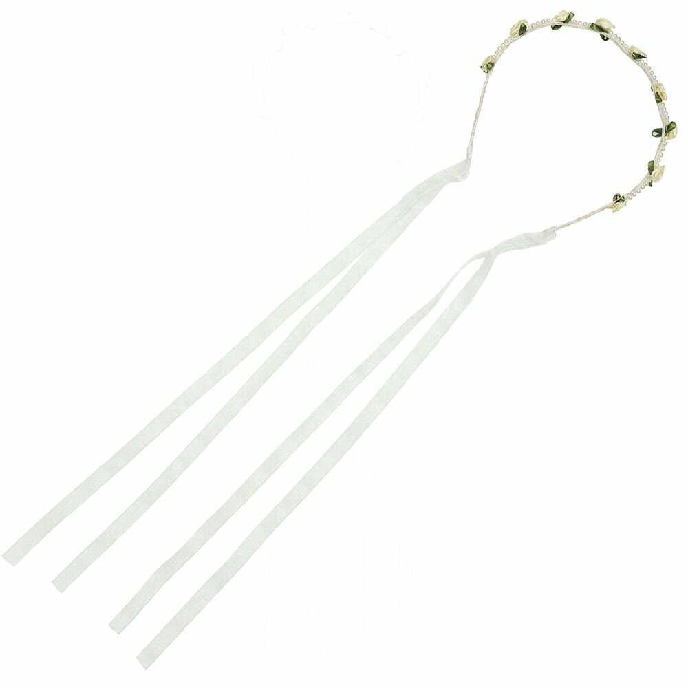 レース付きの華やかな花冠カチューシャ発表会やお誕生日会にも大活躍！【詳細】セット内容：本体×1商品サイズ：140×140mm材質：ポリエステル、PS[ 衣装ベース 装飾グッズ パーツ 飾り付け 小道具 運動会 発表会 イベント 衣装 コスプ...