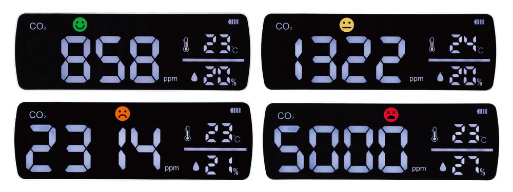 （まとめ買い）アーテック 大型CO2モニター(NDIR方式) 52351 〔×3セット〕 【北海...