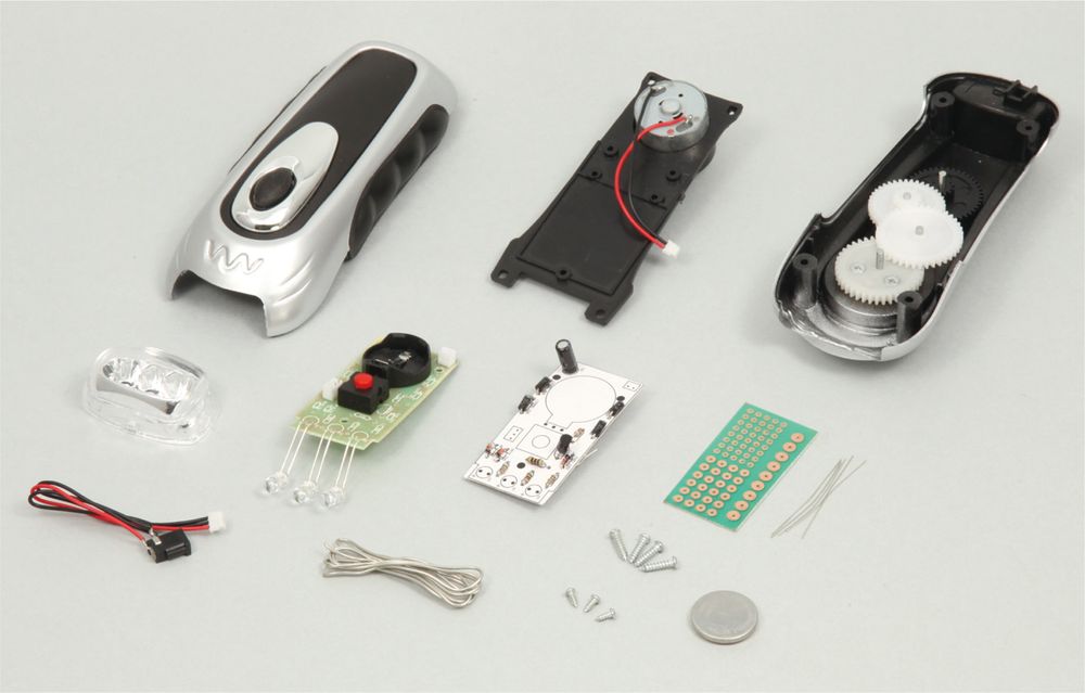 （まとめ買い）アーテック はんだ付け学習用基本教材 ダイナモLEDライトA 93307 〔...