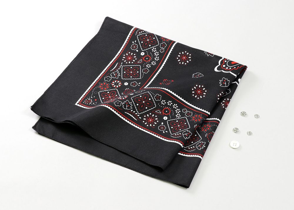 【メール便発送】アーテック バンダナティッシュボックスカバー 黒 50936