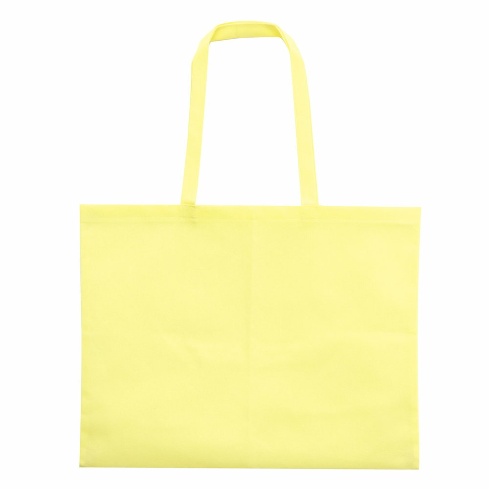 （まとめ買い）アーテック カラー不織布バッグ (縫製タイプ) 大(63×46cm) 薄黄 11329 〔×10セット〕 【北海道・沖縄・離島配送不可】