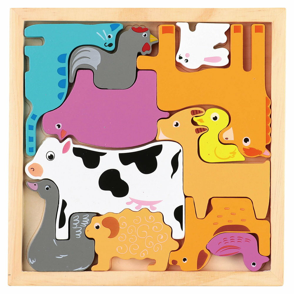 [Mail Order Shipping] Artec MiraTOY Square Puzzle Farm 22323 Ages 3 and up [Toys & Educational Toys]