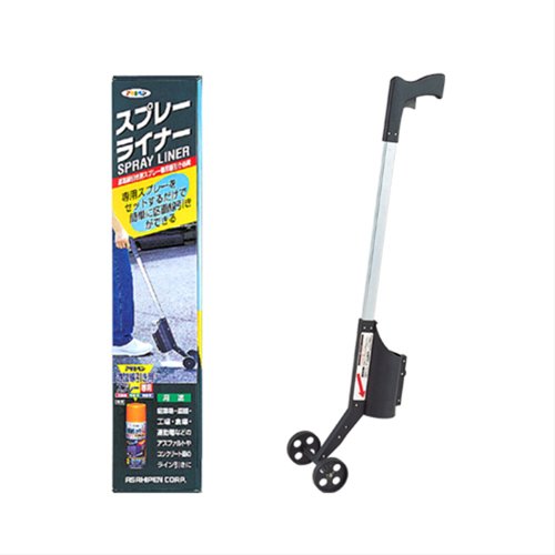 （まとめ買い）アサヒペン スプレーライナー 道路線引き用スプレー専用器具 〔3缶セット〕【北海道・沖縄・離島配送不可】