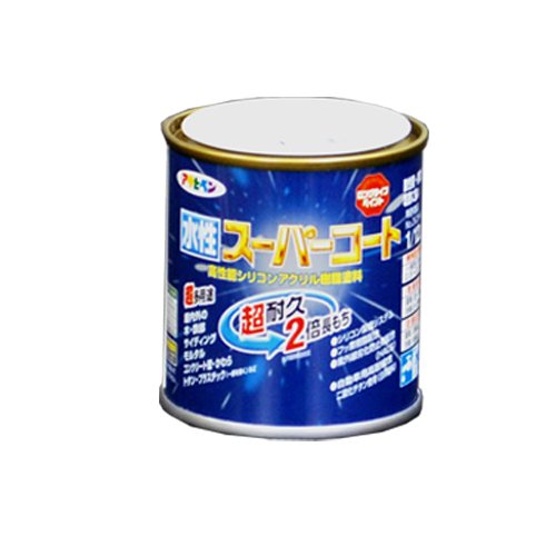 （まとめ買い）アサヒペン ペンキ 水性スーパーコート 水性多用途 ブリックレッド 1/12L 〔5缶セット〕【北海道・沖縄・離島配送不可】