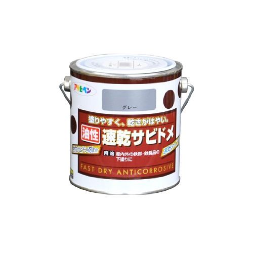 ●乾燥時間:夏期/3~5時間、冬期/10~15時間●標準塗り面積(1回塗り):7~10平米(タタミ4.2~6枚分)速乾タイプでサビドメ効果抜群の塗料です。