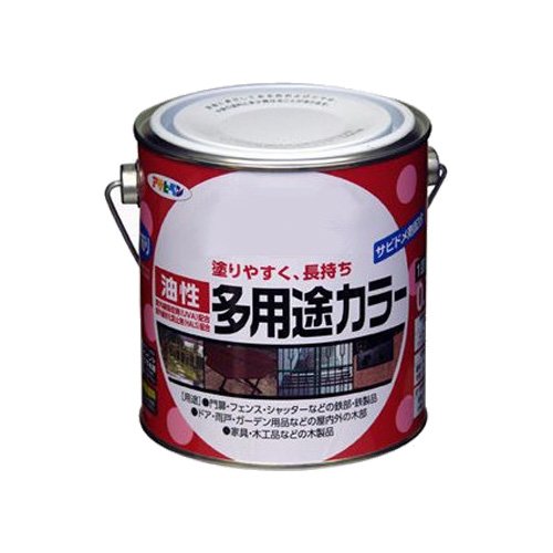 （まとめ買い）アサヒペン 油性多用途カラー 0.7L 若草色 〔3缶セット〕【北海道・...
