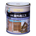 （まとめ買い）アサヒペン 水性屋外用ニス 1.6L ツヤあり透明 〔×3〕 【北海道・沖縄・離島配送不可】