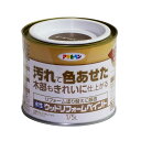 汚れて色あせた木部もきれいに仕上がる。【特長】●水性で塗りやすく、低臭タイプの木部保護塗料●1回塗りで隠ぺい性が高いので、汚れて色あせた木部もきれいに仕上がり、リフォーム塗り替えに最適●紫外線吸収剤、防かび剤、はっ水剤、防藻剤、防腐剤配合で木部を劣化から守ります【用途】適した場所/屋内外区分：屋内外区分：屋内外用○屋内外の木部・木製品・標準塗り回数:1回塗り・塗り面積:1/5L 1.5〜2.0m2(タタミ0.9〜1.2枚分)、1.0〜1.4m2(タタミ0.6〜0.9枚分)○乾燥時間夏期/2時間　冬期/4時間・塗り重ね時間の目安：夏期/1〜3時間、冬期/2〜5時間成分：合成樹脂(アクリル・ウレタン)、顔料、防カビ剤、防藻剤、防腐剤、防虫剤、はっ水剤、紫外線吸収剤、水