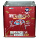 (まとめ買い)アサヒペン 油性スーパーコート 10L 黒 〔×3〕 【北海道・沖縄・離島配送不可】