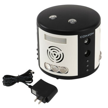 coxfox(コックスフォックス) ラットガード360 ネズミ駆除器 殺さず撃退 超音波式 LEDフラッシュライト コンセント式 GR-24【代引不可】【北海道・沖縄・離島配送不可】
