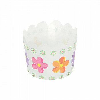 パール金属 ベイクイージー 紙製マフィンカップ60mm フラワー 12枚入 D-2674 【北海道・沖縄・離島配送不可】