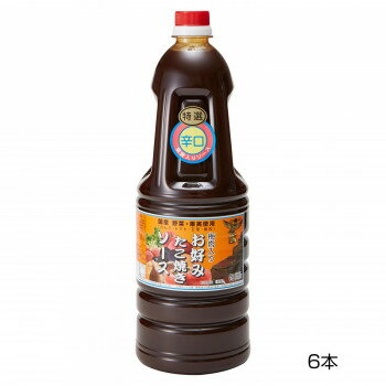 和泉食品　タカワお好みたこ焼きソース(濃厚)　特辛　1.8L(6本) 【北海道・沖縄・離島配送不可】