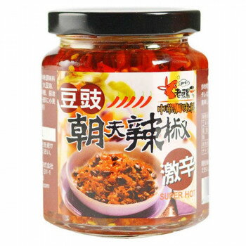 老騾子牌朝天系列豆鼓朝天辣椒(豆鼓入り激辛味調味料) 240g×24本 210219 【北海道・沖縄・離島配送不可】