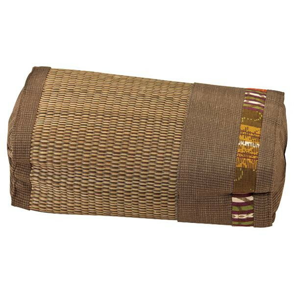 大島屋 沖縄シリーズ 与那国 パイプ枕 BR(ブラウン) 約17×30×10cm 【北海道・沖縄・離島配送不可】