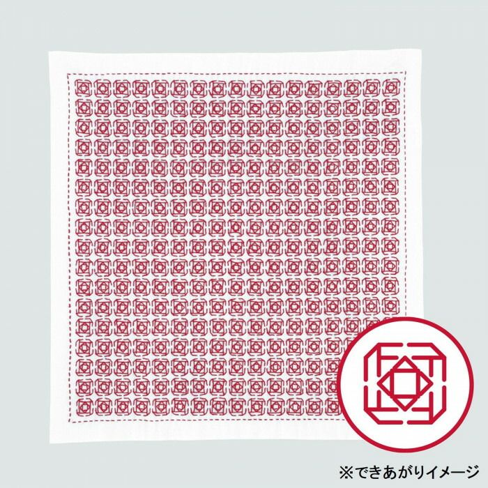 オリムパス 一目刺しの花ふきん 折り紙 キット 椿の花 SK419 【北海道・沖縄・離島...