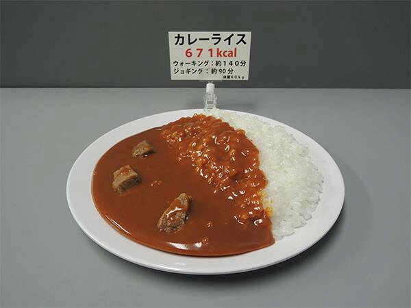 フジックスの日本職人が作る 食品サンプル　カロリー表示付き カレーライス　IP-545 【沖縄配送不可】｜アングル2