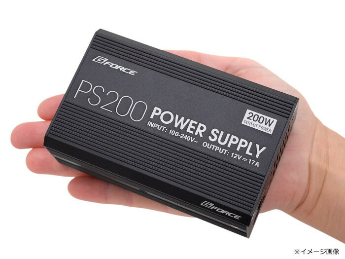 フジックスのG-FORCE PS200 Power Supply (12V/17A) G0390｜アングル2