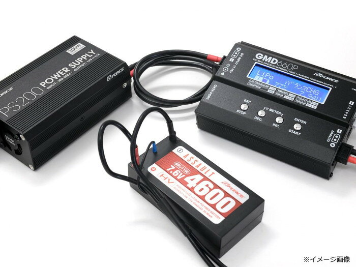フジックスのG-FORCE PS200 Power Supply (12V/17A) G0390｜アングル3