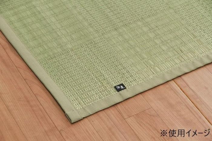 純国産 い草 上敷き カーペット 格子柄 江戸間4.5畳 約261×261cm 1080230010502 【北海道・沖縄・離島配送不可】 [2]