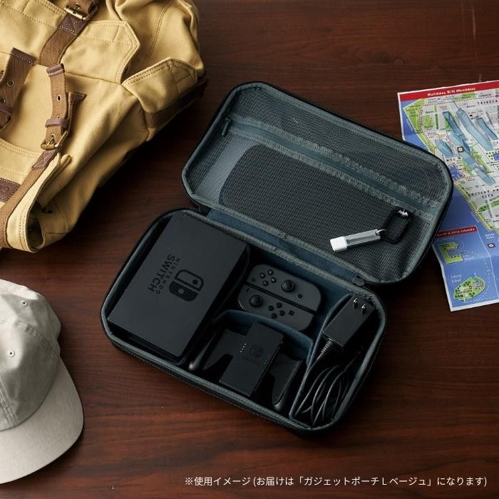 セトクラフト ガジェットポーチ L ベージュ F23-0373-BE 【北海道・沖縄・離島配送不可】 fujix-12471248 フジックス サンプル画像3