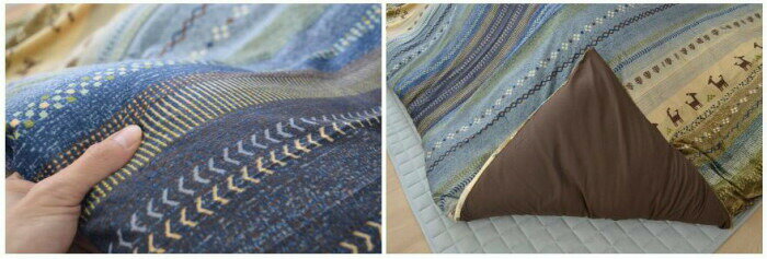 こたつ布団カバー ファスナータイプ 『ラディ』 グリーン 約215×295cm 5190859 【北海道・沖縄・離島配送不可】 [2]