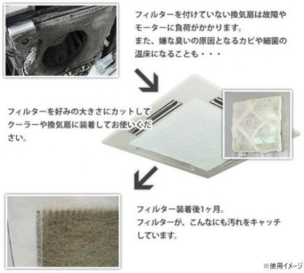 エコフレギュラー(エアコンフィルター) フィルターロール巻き 幅50cm×厚み2mm×50m...