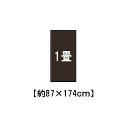 日本製 洗えるい草調カーペット ブラウン 江戸間1畳 約87×174cm 1090031060802 【北海道・沖縄・離島配送不可】 [3]
