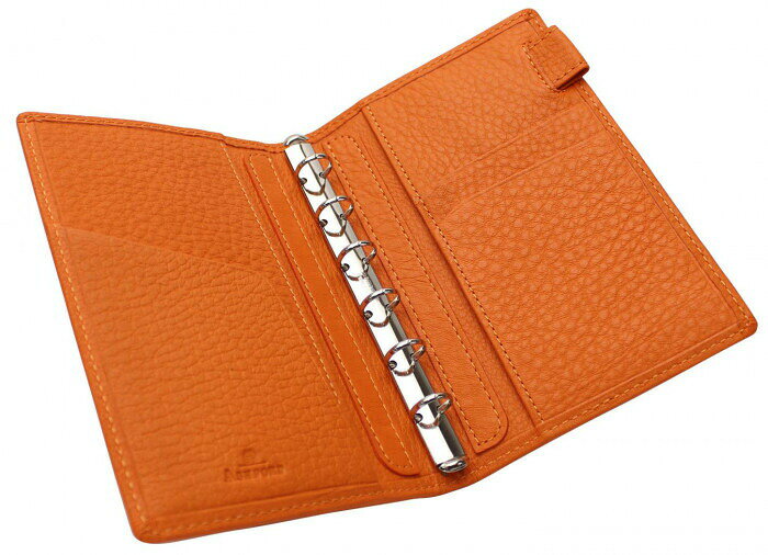 ASHFORD アシュフォード システム手帳 シルフ MINI6 11mm note オレンジ 1224-084