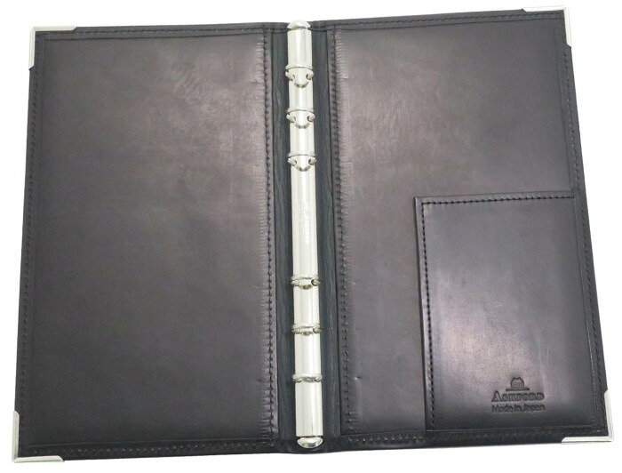 ASHFORD アシュフォード システム手帳 レクタングル BIBLE 11mm note ブラック 725...