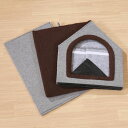 不二貿易 (C/D:53717) ペットハウス 三角屋根 Lサイズ GY 【北海道・沖縄・離島...