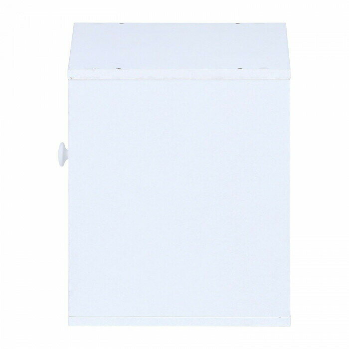 不二貿易　（C/D:99900） キューブボックス ガラス扉 WH 【北海道・沖縄・離島配送不可】