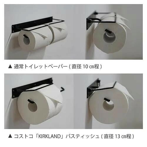 フジックスのトイレットペーパーホルダー ダブル ブラック 63948 【沖縄配送不可】｜アングル3