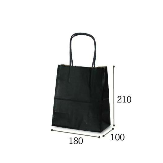自動紐手提袋 T-1 カラー(黒) 1129 25枚