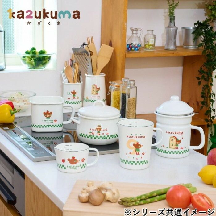 豊琺瑯 かずくま・ホーロー両手鍋16cm KAZ-2404 【北海道・沖縄・離島配送不可】