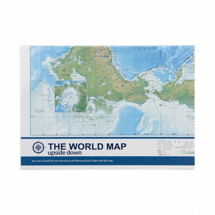 東京カートグラフィック THE WORLD MAP upside down(逆さ地図) MPUD 【北海道・沖...