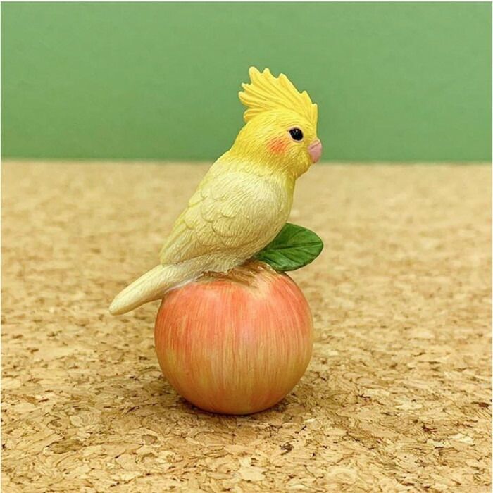 レジン オカメインコと赤リンゴ 73454 【北海道・沖縄・離島配送不可】 [2]