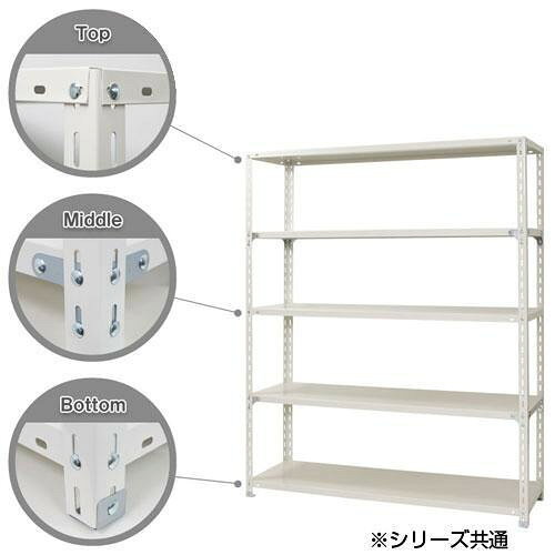 スチールラック NC1500-18-5段 間口1500×奥行450×高さ1800mm ブラック 【北海道・沖縄・離島配送不可】 [2]
