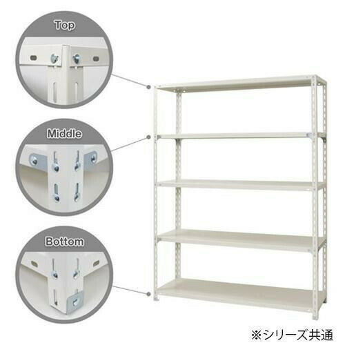 スチールラック NC1500-21-5段 間口1500×奥行450×高さ2100mm ブラック 【北海道・沖縄・離島配送不可】