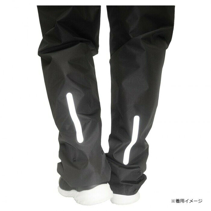 フジックスのコヤナギ レインウェア レインビートIIパンツ RB-450P チャコール L 【北海道・沖縄・離島配送不可】｜アングル2