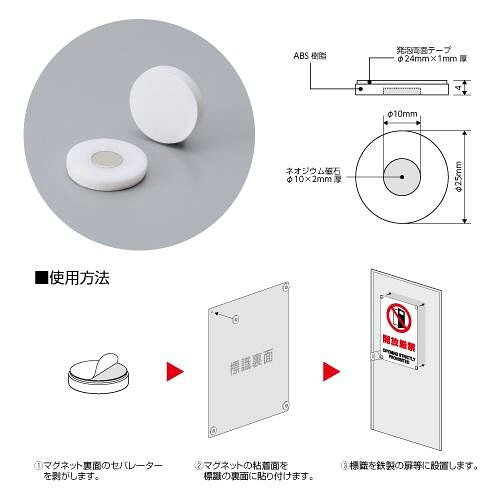 ユニット 標識取付け用マグネット 875-49 【北海道・沖縄・離島配送不可】 [2]