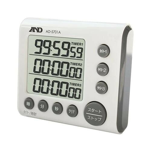 フジックスのA＆D 3チャンネル 100時間デジタルタイマー AD5701A｜アングル2